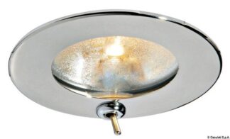 Plafoniera Atria inox 10 W con interruttore - 13.447.91 Osculati