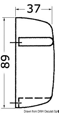 Courtesy Light esterna 12 V 10 W - 13.530.01 Osculati