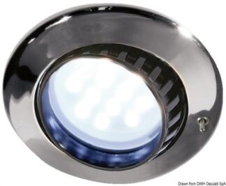 Plafoniera Comet 9 LED ABS cromato con interruttor - 13.878.33 Osculati