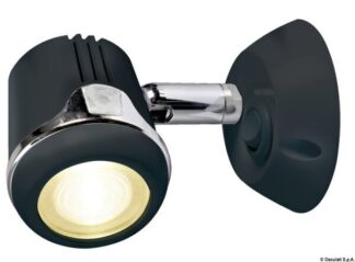 Faretto nero Hi-Power LED 12/24 V - 13.896.02 Osculati