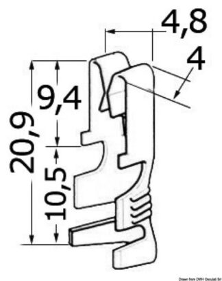Contatti ottone 2,5/6 mm - 14.118.02 Osculati