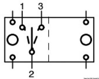 Interruttore ON-OFF-ON 12 V - 14.192.04 Osculati