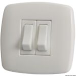 Interruttore Contemporary 2 p. bianco - 14.484.02 Osculati