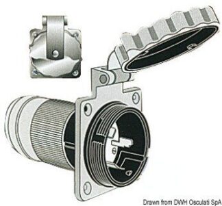 Presa Marinco inox trifase 4 fili - 14.487.09 Osculati