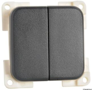 Interruttore ON-OFF grigio doppio - 14.650.02 Osculati