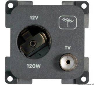 Presa antenna grigia - 14.652.01 Osculati