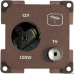 Presa antenna marrone - 14.662.01 Osculati