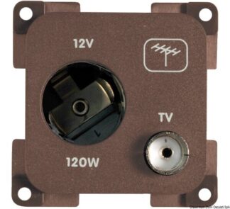 Presa antenna marrone - 14.662.01 Osculati