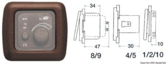 Cornice singola marrone - 14.665.02 Osculati