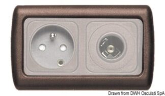 Cornice doppia marrone - 14.665.03 Osculati