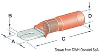 Faston stagni maschio - 14.798.02 Osculati