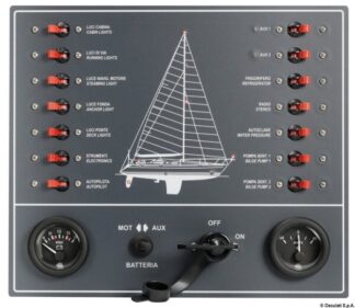Pannello a magnetotermici per barca a vela - 14.809.01 Osculati