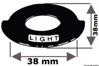 Targhetta WINDLASS UP-DOWN - 14.916.17 Osculati