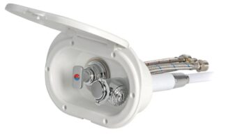 Box doccia bianco tubo PVC 4 m uscita posteriore - 15.240.02 Osculati