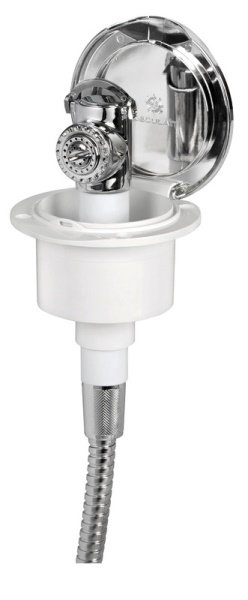 Box doccia Classic Evo cromato tubo inox 2,5 m in piano - 15.150.06 Osculati