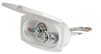 Box doccia New Edge bianca tubo PVC 4 m uscita posteriore - 15.257.02 Osculati