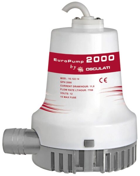 Elettropompa Europump II 2000 12 V - 16.122.14 Osculati