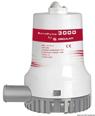 Elettropompa Europump II 3000 12 V - 16.122.18 Osculati
