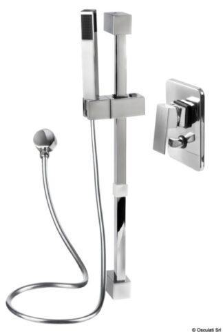 Saliscendi doccia con misc.Square V.2 tubo in PVC - 17.004.06 Osculati