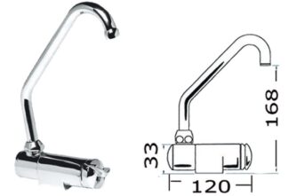 Miscelatore rotante caldo/freddo alto - 17.049.00 Osculati