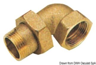 Raccordo 3 pezzi curvo 1" 1/4 - 17.274.04 Osculati