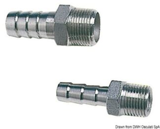 Portagomma maschio inox 1" 1/4 x 40 mm - 17.306.09 Osculati