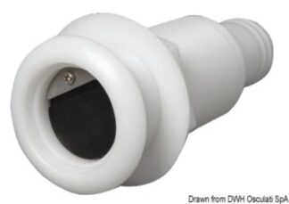 Scarico nylon 2" 1/4 mm 38 con valvola non ritorno - 17.319.22 Osculati