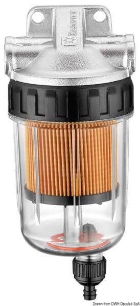 Filtro gasolio 205-420 l/h - 17.661.60 Osculati