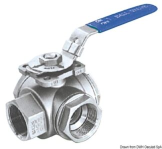 Valvola a sfera deviatrice 3/8" - 17.722.01 Osculati
