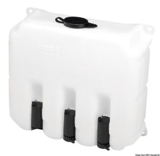Lavavetri 9,7 l 3 pompe 24 V - 19.107.24 Osculati