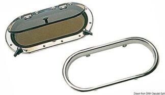 Oblò SCM inox ovale 360 x 160 mm - 19.230.00 Osculati