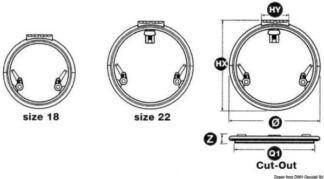 Passo uomo Lewmar Low Profile tondo 22 - 19.410.22 Osculati