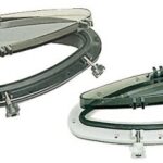 Oblò ellittico Bomar nero 203 x 470 mm - 19.616.00NE Osculati
