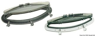 Oblò ellittico Bomar bianco 203 x 470 mm - 19.616.00BI Osculati