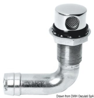 Sfiato inox 90° 19 mm - 20.289.01 Osculati