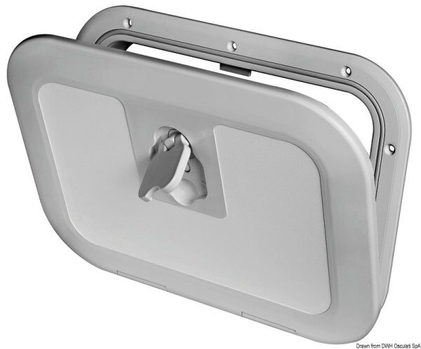 Portello a filo RAL 7042 380 x 280 mm - 20.291.60 Osculati