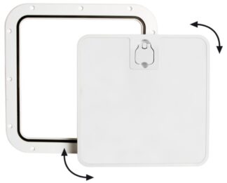 Portello estraibile bianco 375 x 375 mm - 20.302.30 Osculati