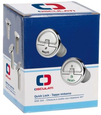 Tappo imbarco Quick Lock Fuel 30° mm 38 - 20.366.14 Osculati