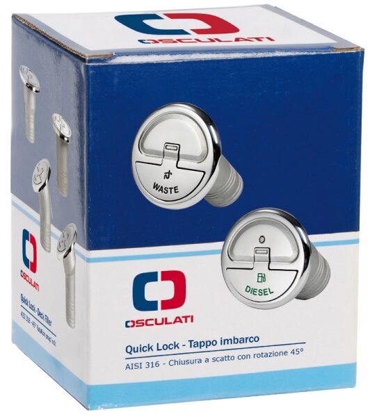 Tappo imbarco Quick Lock Fuel 30° mm 38 - 20.366.14 Osculati