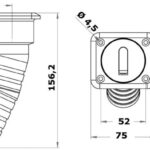 Tappo Square Water 38 mm lungo - 20.455.02 Osculati