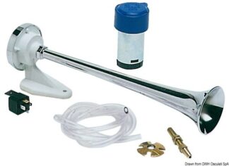 Tromba con compressore 24 V cromato - 21.451.24 Osculati
