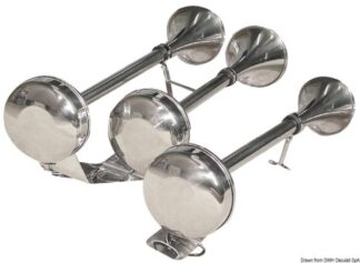 Tromba inox doppia 12 V - 21.452.04 Osculati
