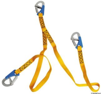 Cordone ombelicale 2 m con 3 moschettoni ad apertura rapida - 23.156.02 Osculati