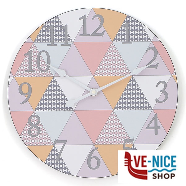 OROLOGIO MURO TRIANGOLI cm 30 XTRA 12493 GH20865 - M2188 OROLOGI SVEGLIE C - immagine 2
