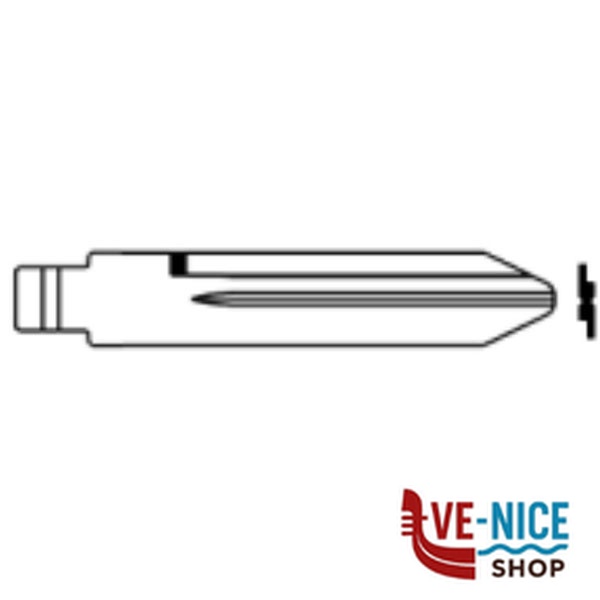 CY24CH INSERTO CHIAVE AUTO RADIOC. CHRYSLER CCY24CH-20Y SILCA CHIAVI AUTOMOTIVE S - immagine 3