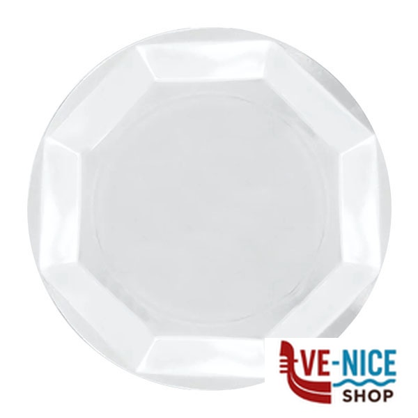 PIATTO PIANO BIANCO Pz 25 RE-USABLE DOPLA 12507 MONOUSO PLASTICA C - immagine 2