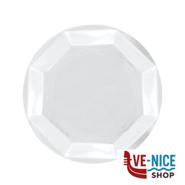PIATTO DESSERT BIANCO Pz 25 RE-USABLE DOPLA 12512 MONOUSO PLASTICA C - immagine 2