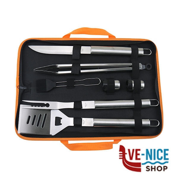 POSATE BARBECUE SET Pz 7 LAPILLO 11876 JJ09658 ACCESSORI BARBECUE C - immagine 3