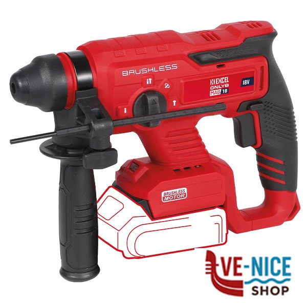 TASSELLATORE 3 FUNZ.BATTERIA V18 ONLY1 EXCEL 11574 ZA-DS-108 ELETTROUTENSILI EXCEL F - immagine 4