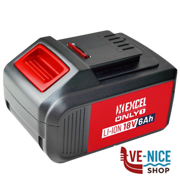 BATTERIA LITIO V18 Ah 6,0 ONLY1 EXCEL 11577 PLBP-018A-2P 06 ELETTROUTENSILI EXCEL F - immagine 3